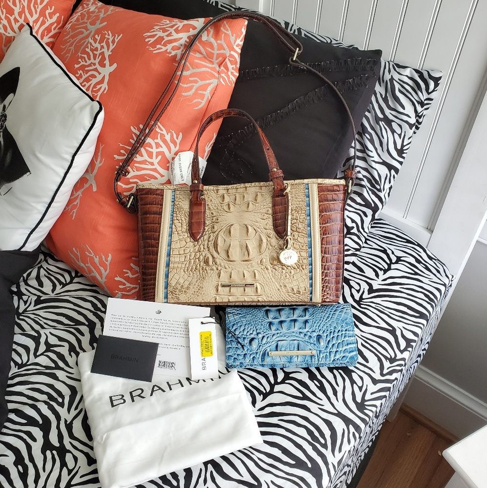 Brahmin mini asher satchel and Ady wallet